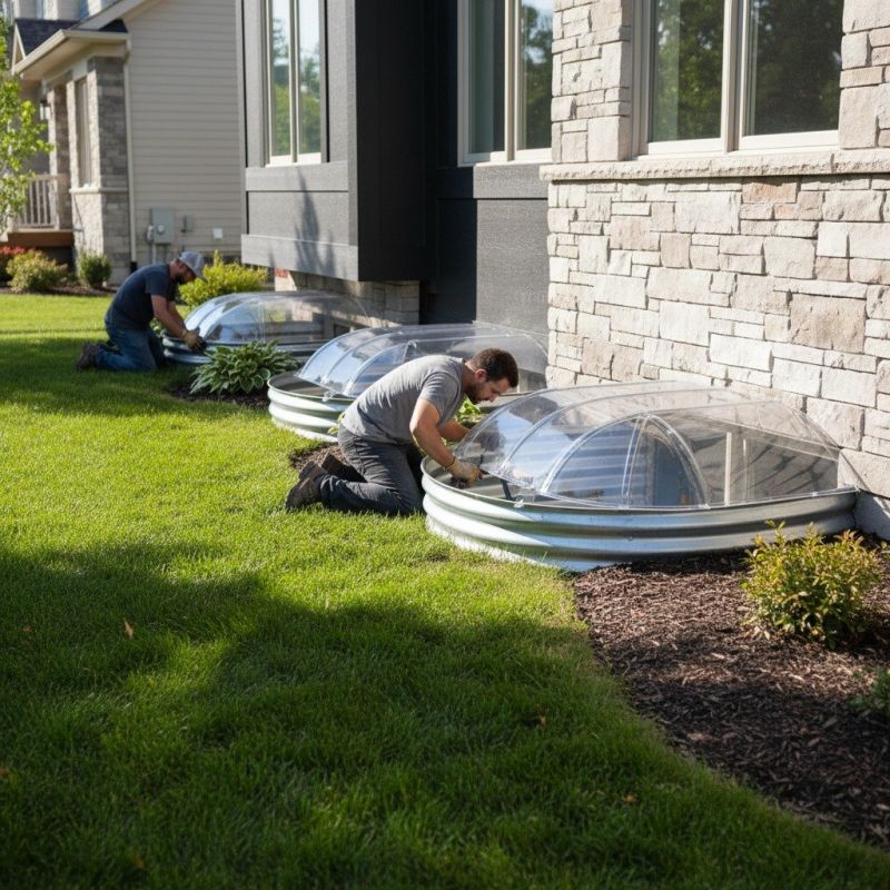 Window Well Cover Installation